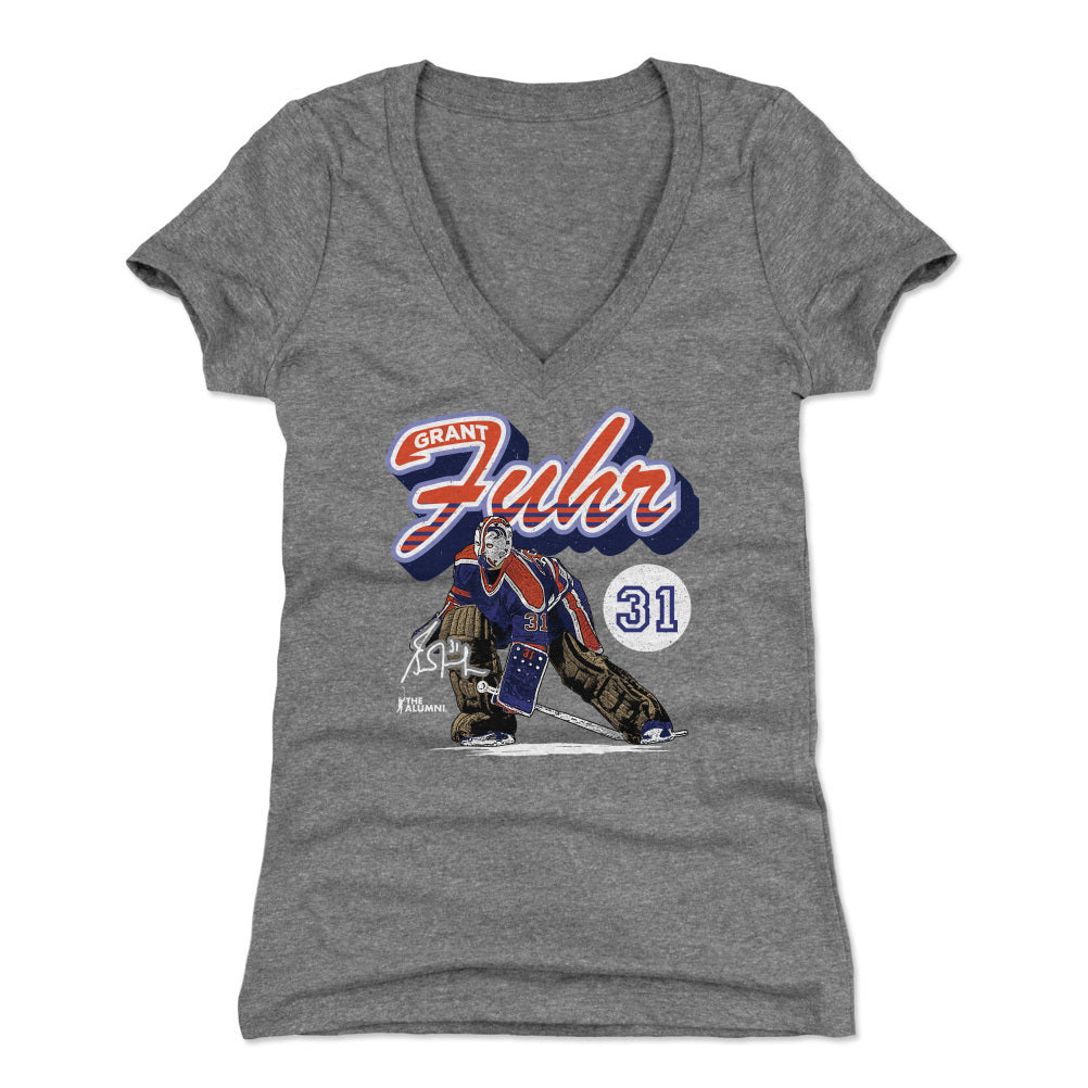 Grant Fuhr Women&#39;s V-Neck T-Shirt | 500 LEVEL