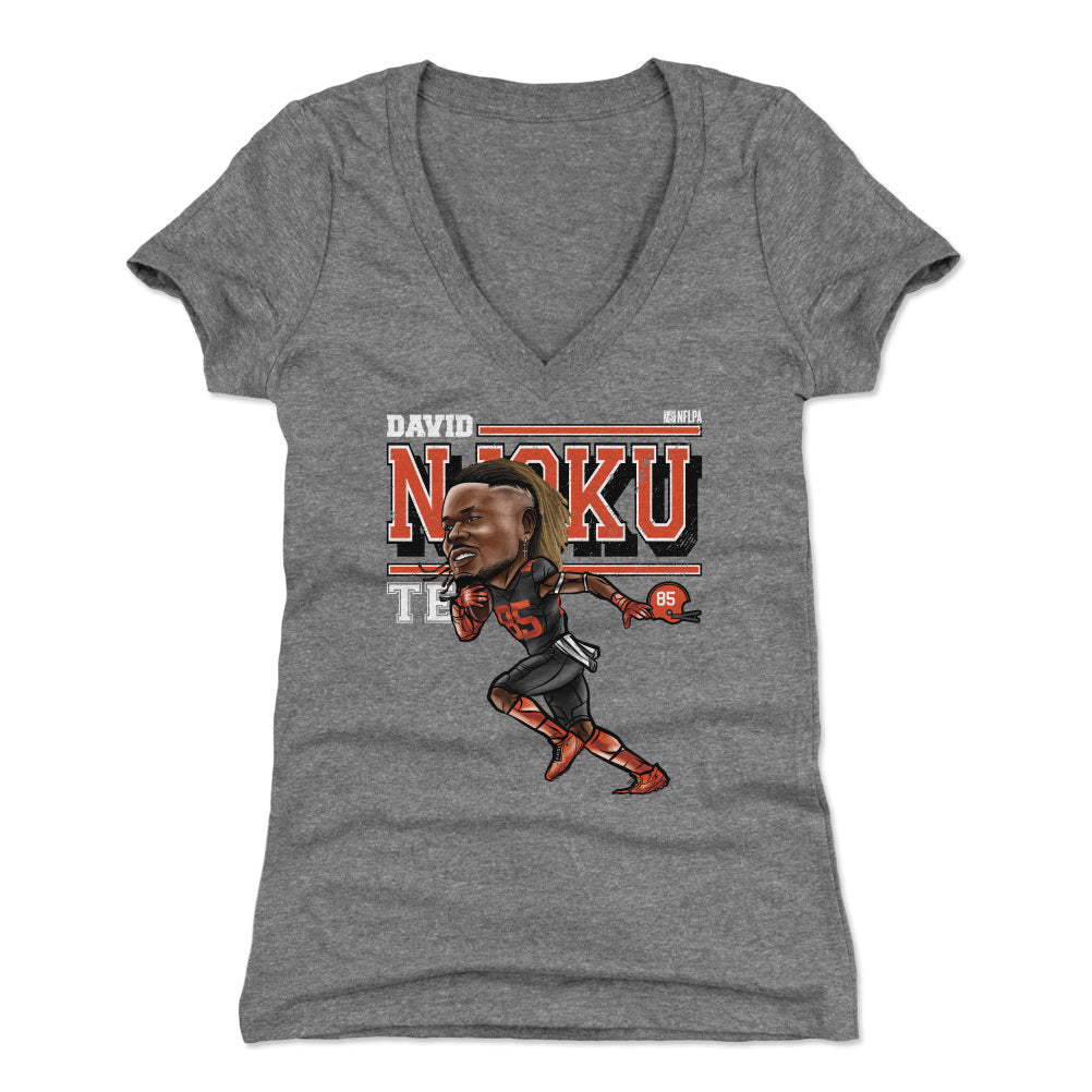 David Njoku Women&#39;s V-Neck T-Shirt | 500 LEVEL