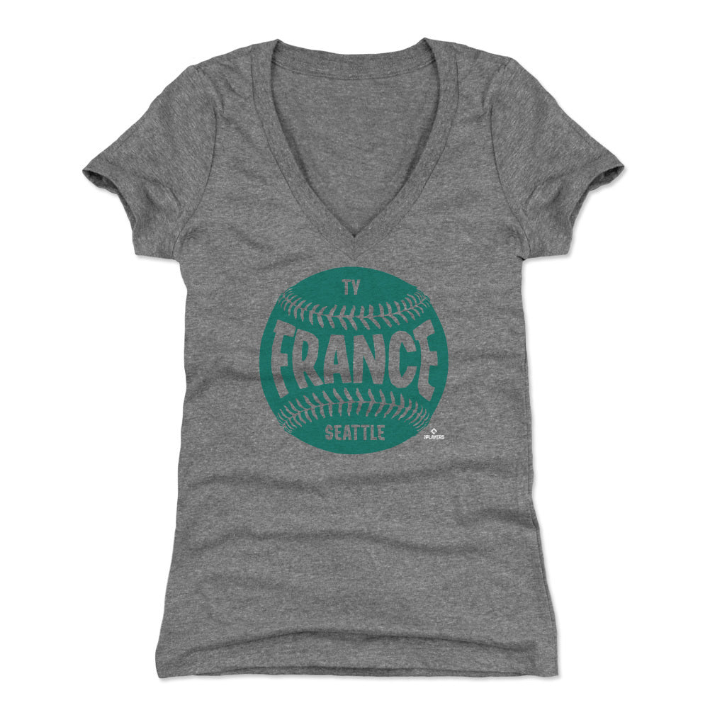  Ty France Shirt for Women (Women's V-Neck, Small