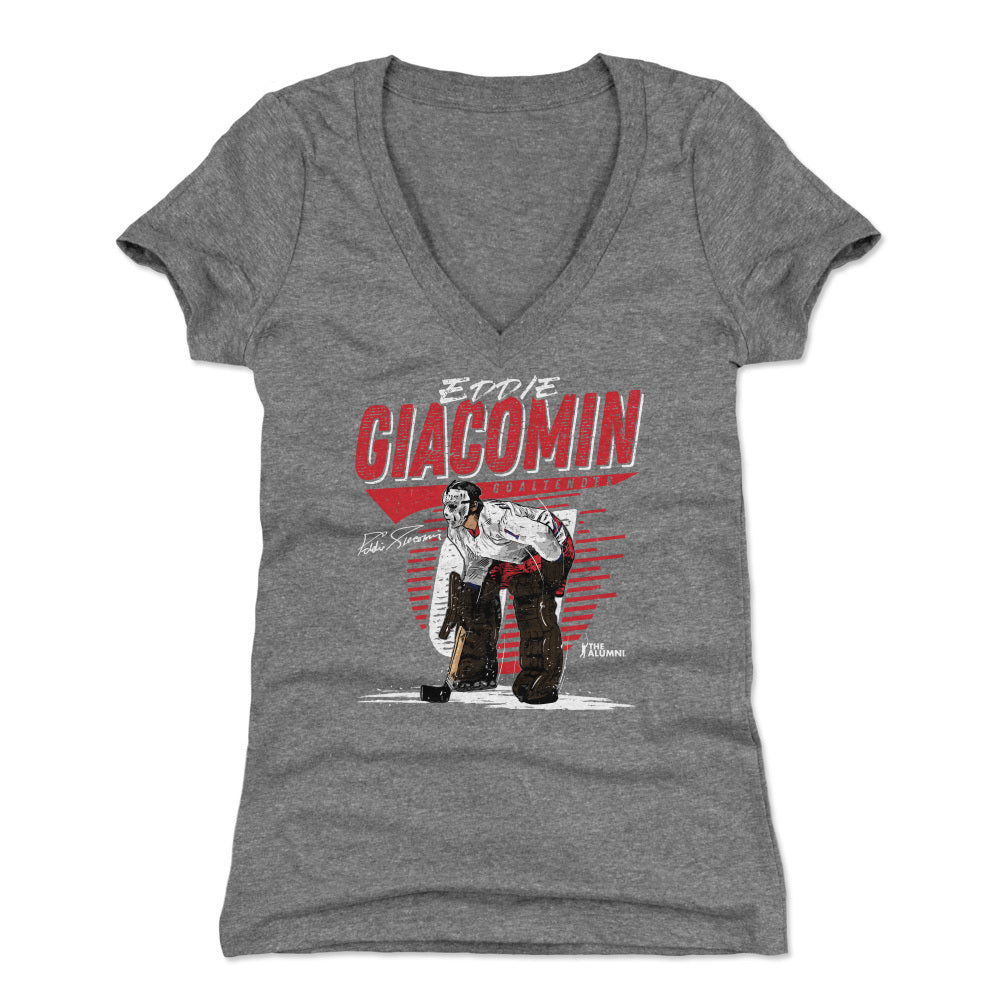 Eddie Giacomin Women&#39;s V-Neck T-Shirt | 500 LEVEL