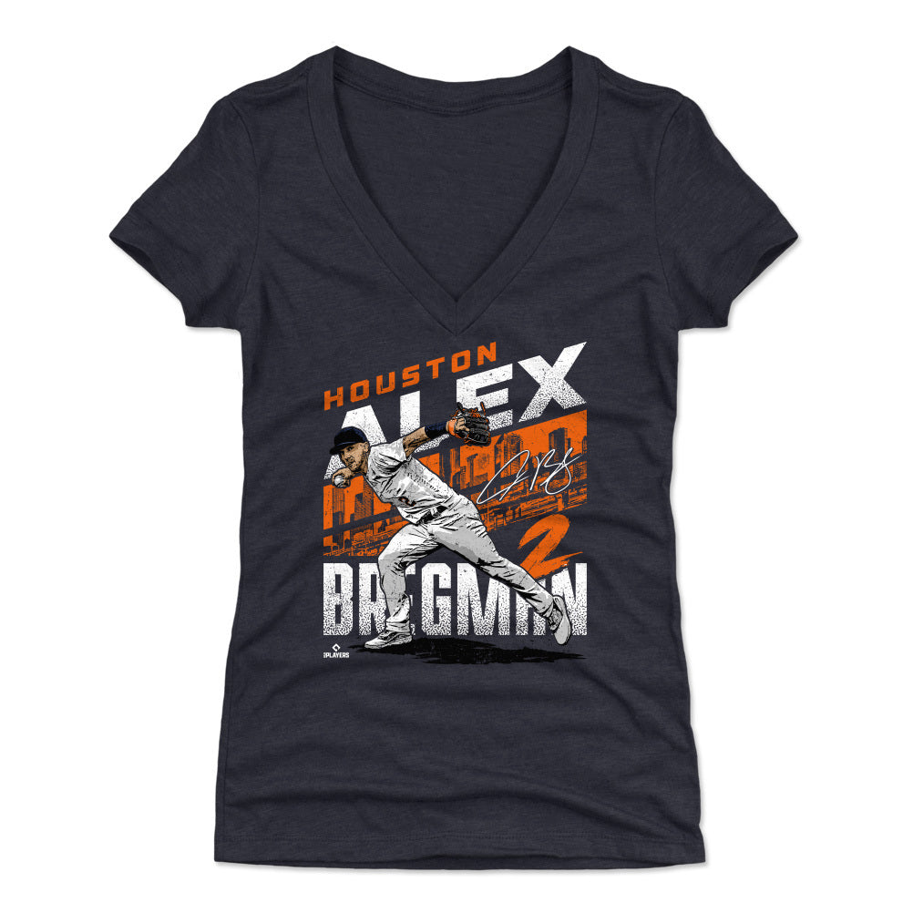 Alex Bregman Women&#39;s V-Neck T-Shirt | 500 LEVEL