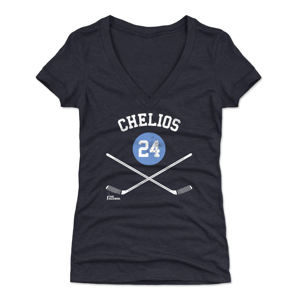 Chris Chelios Women&#39;s V-Neck T-Shirt | 500 LEVEL