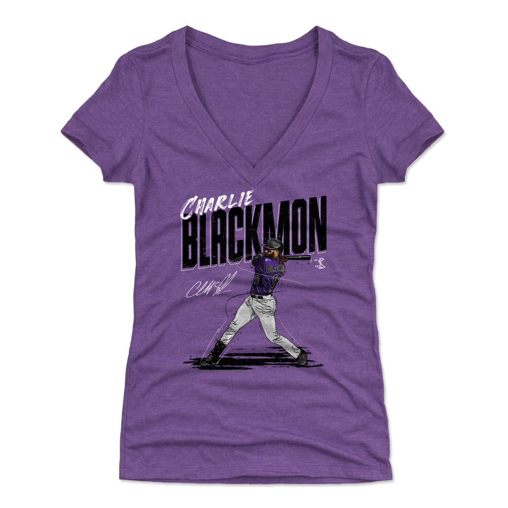 Colorado Rockies Men's 500 Level Charlie Blackmon Colorado Gray Shirt