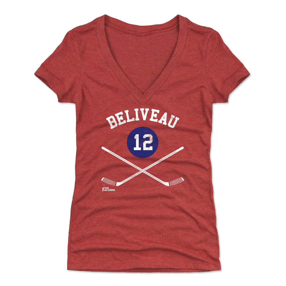 Jean Beliveau Women&#39;s V-Neck T-Shirt | 500 LEVEL