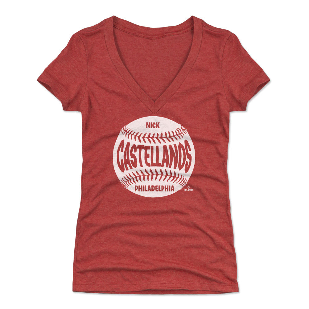 Nick Castellanos Women&#39;s V-Neck T-Shirt | 500 LEVEL