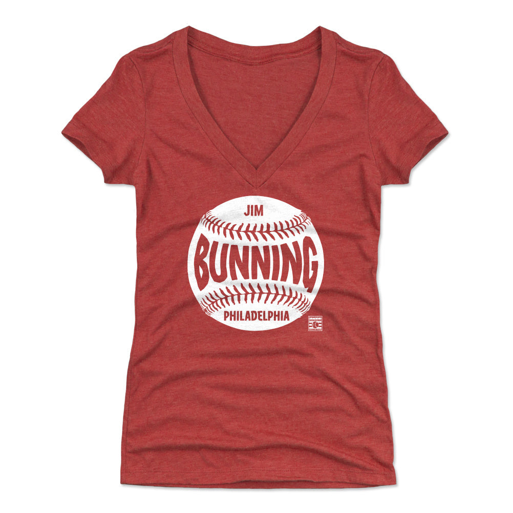 Jim Bunning Women&#39;s V-Neck T-Shirt | 500 LEVEL