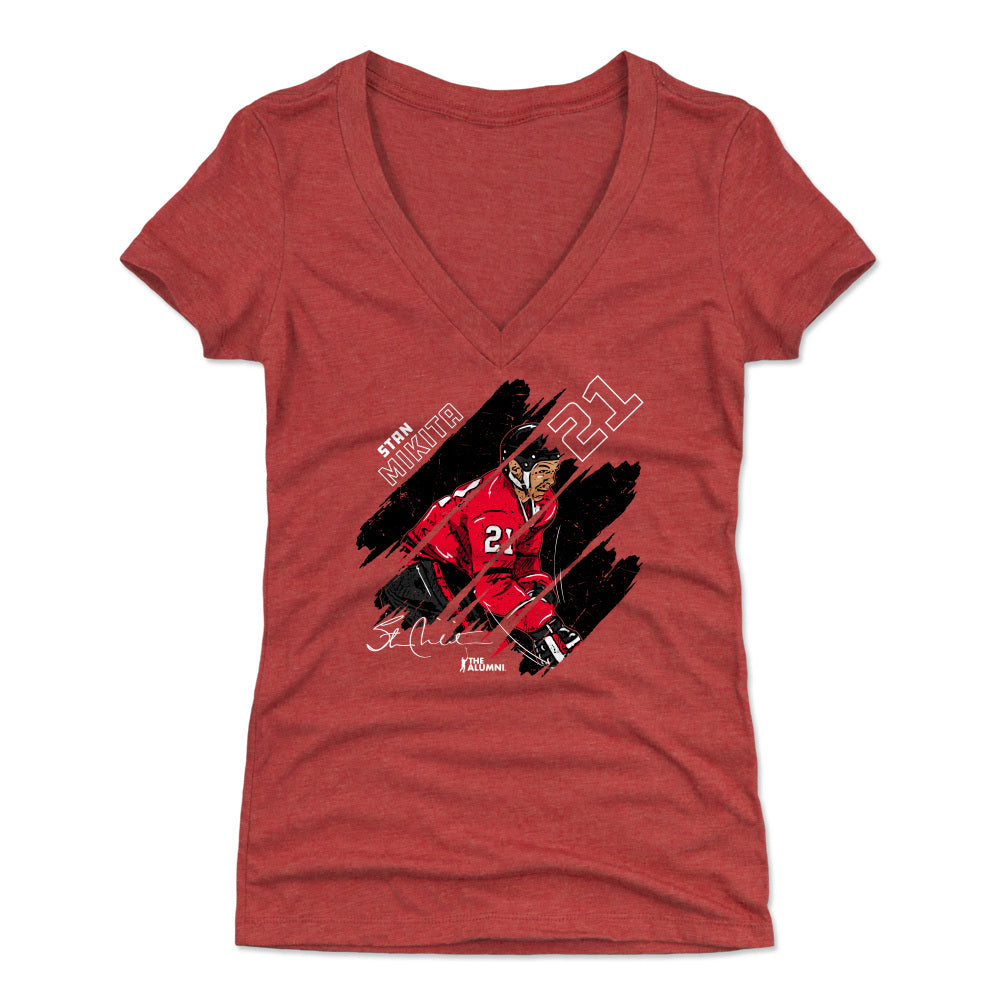 Stan Mikita Women&#39;s V-Neck T-Shirt | 500 LEVEL