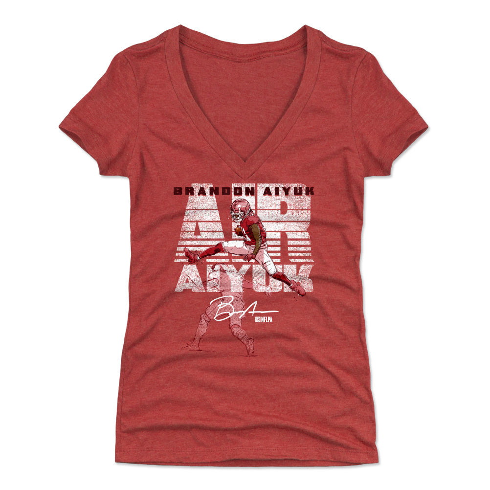 Brandon Aiyuk Women&#39;s V-Neck T-Shirt | 500 LEVEL