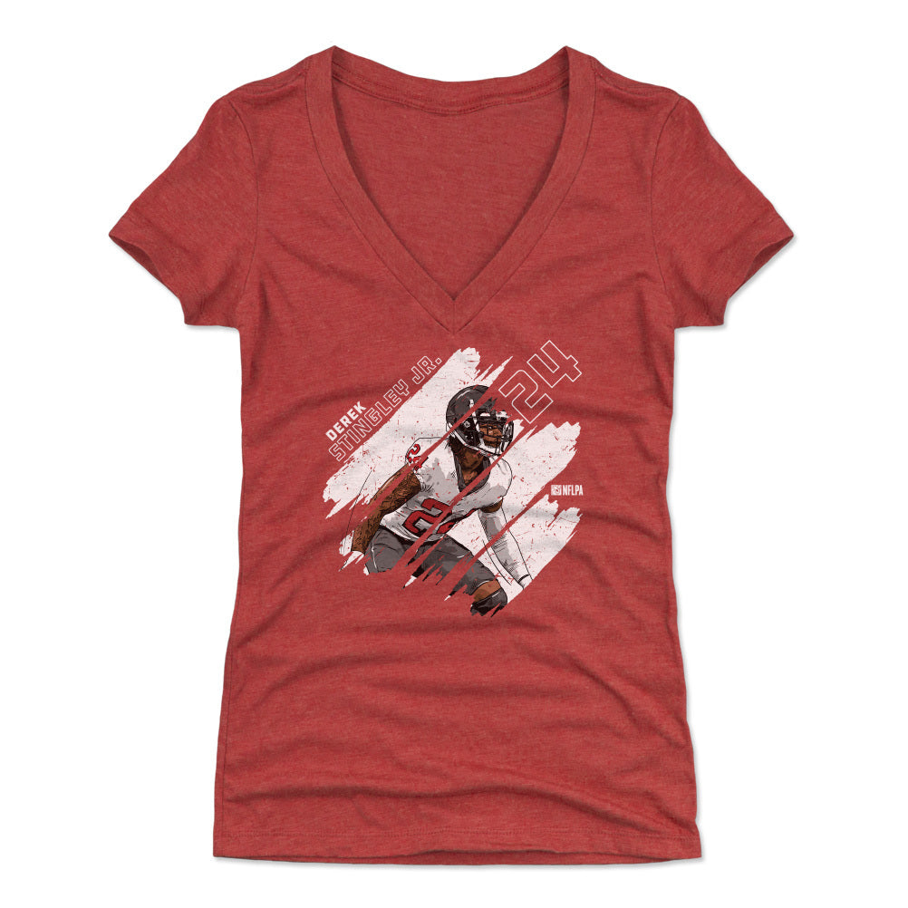 Derek Stingley Jr. Women&#39;s V-Neck T-Shirt | 500 LEVEL