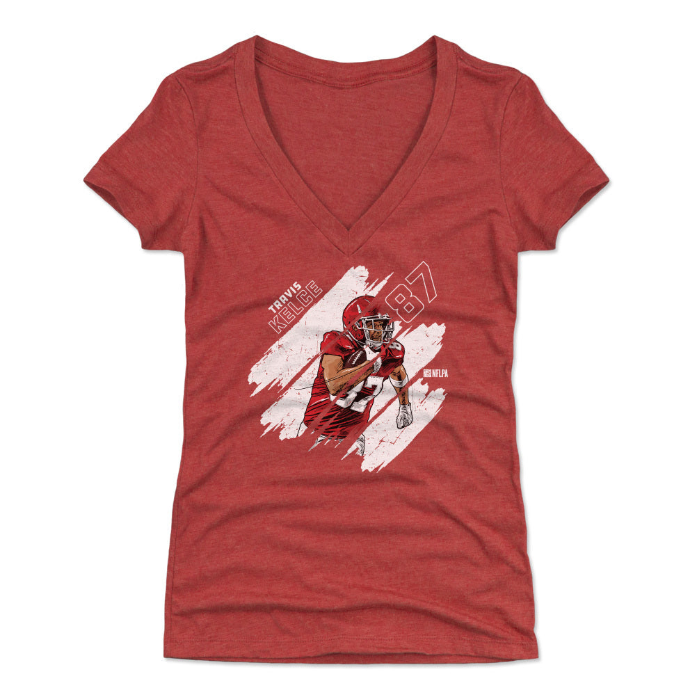 Travis Kelce Women's V-Neck  Kansas City Football Women's V-Neck