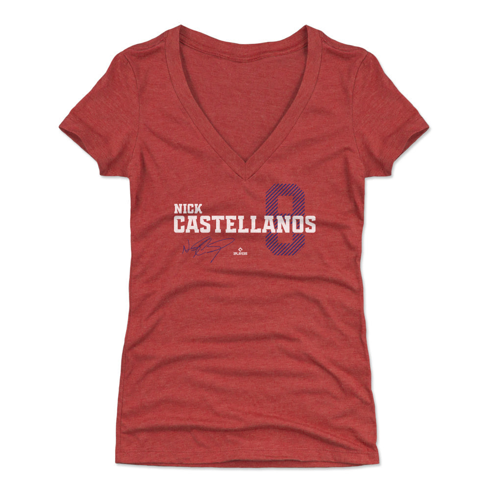 Nick Castellanos Women&#39;s V-Neck T-Shirt | 500 LEVEL