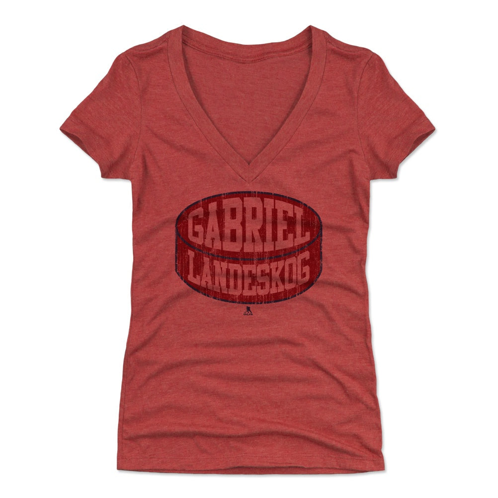 Gabriel Landeskog Women&#39;s V-Neck T-Shirt | 500 LEVEL