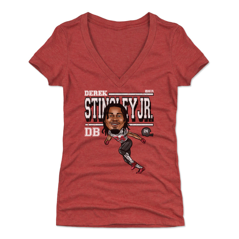 Derek Stingley Jr. Women&#39;s V-Neck T-Shirt | 500 LEVEL