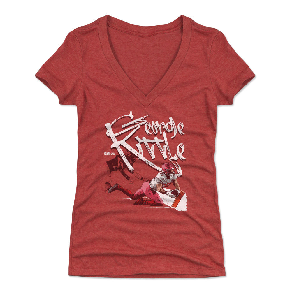 George Kittle Women&#39;s V-Neck T-Shirt | 500 LEVEL