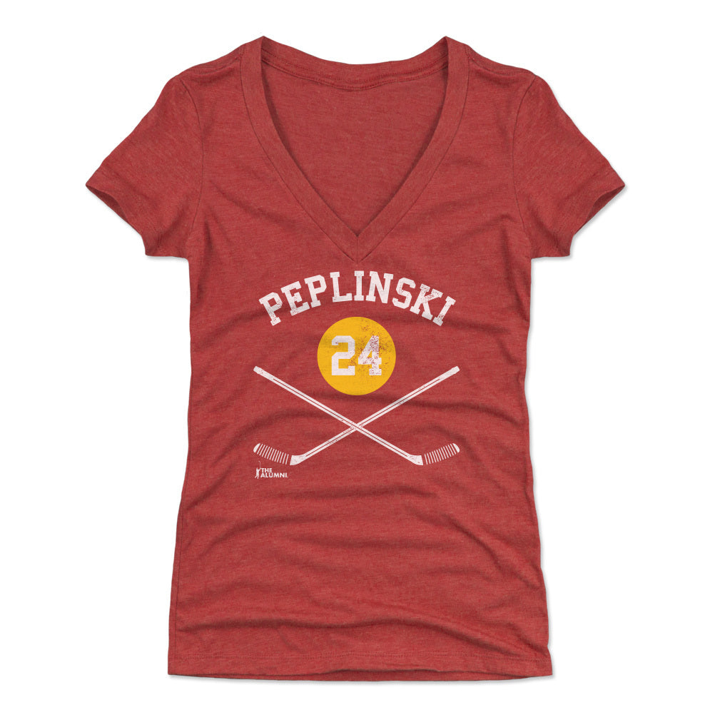 Jim Peplinski Women&#39;s V-Neck T-Shirt | 500 LEVEL