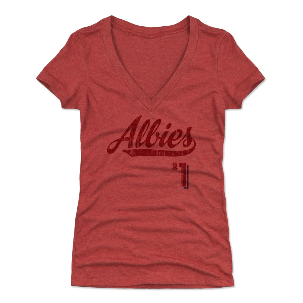 Youth Ozzie Albies Red T-Shirt Medium / Youth