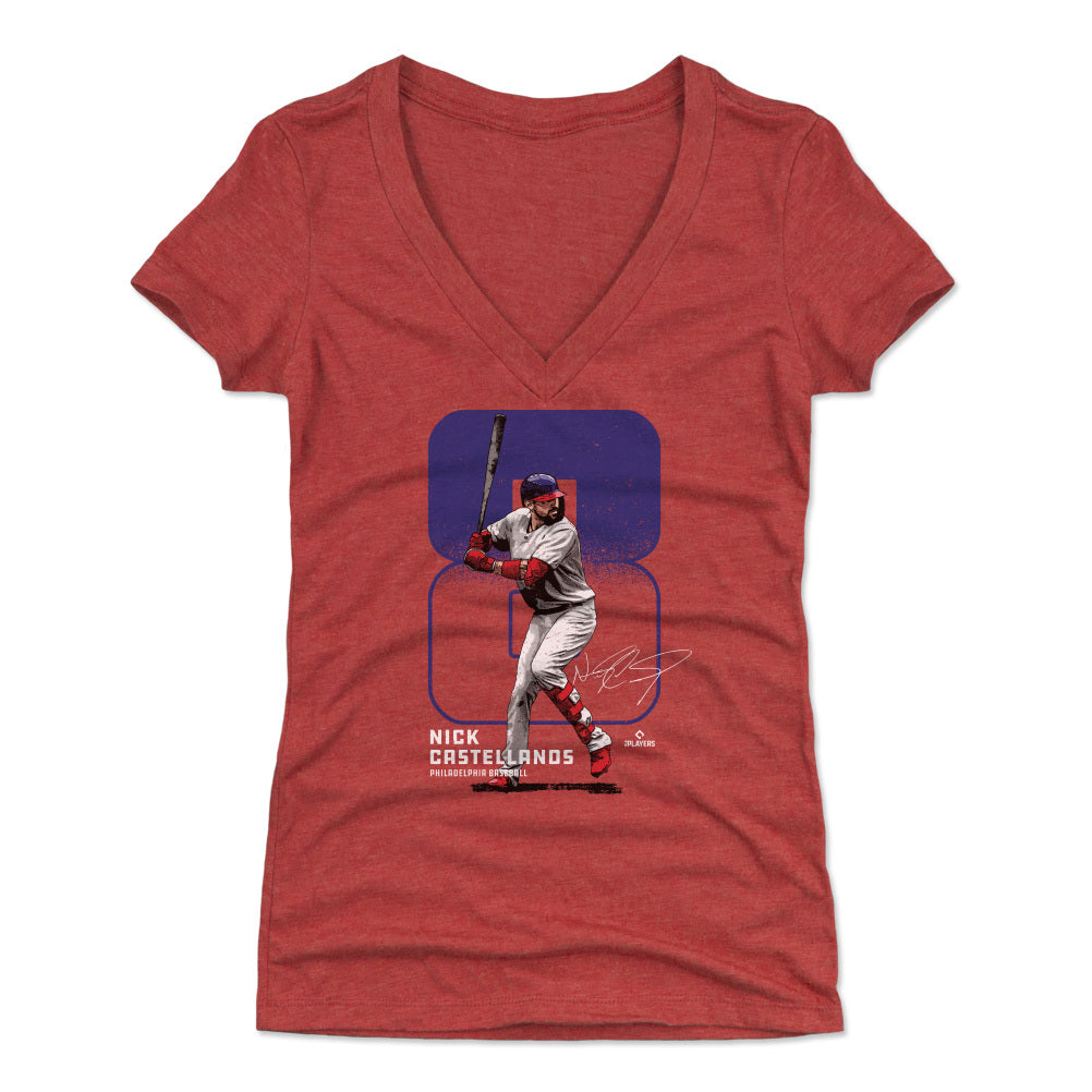 Nick Castellanos Women&#39;s V-Neck T-Shirt | 500 LEVEL