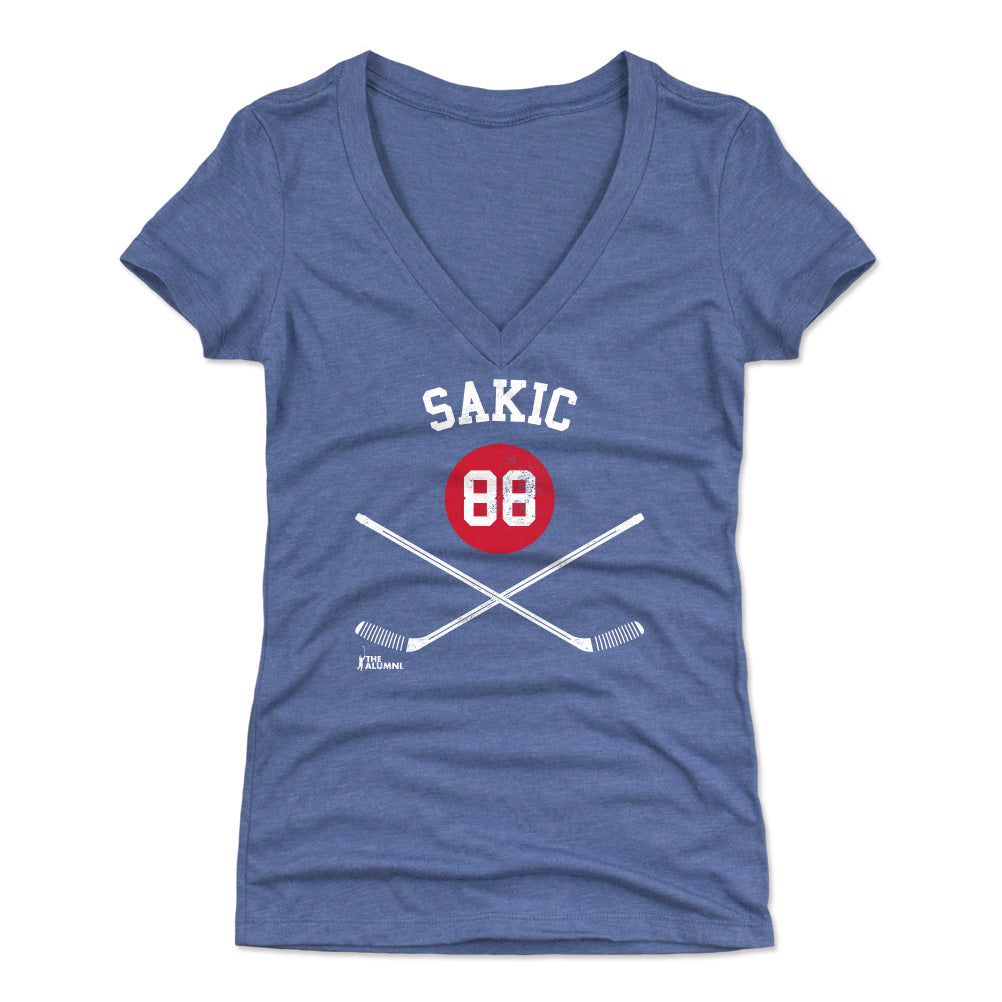 Joe Sakic Women&#39;s V-Neck T-Shirt | 500 LEVEL