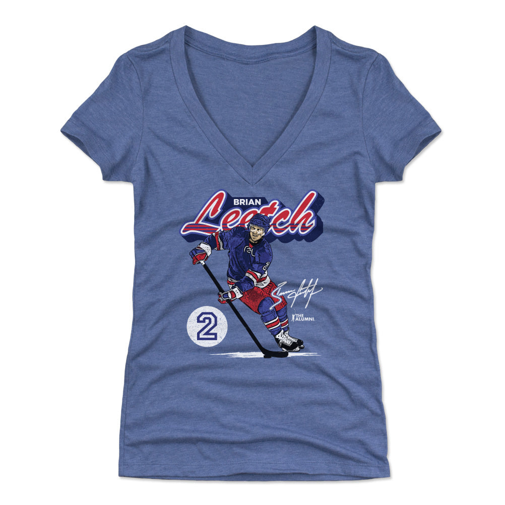 Brian Leetch Women&#39;s V-Neck T-Shirt | 500 LEVEL