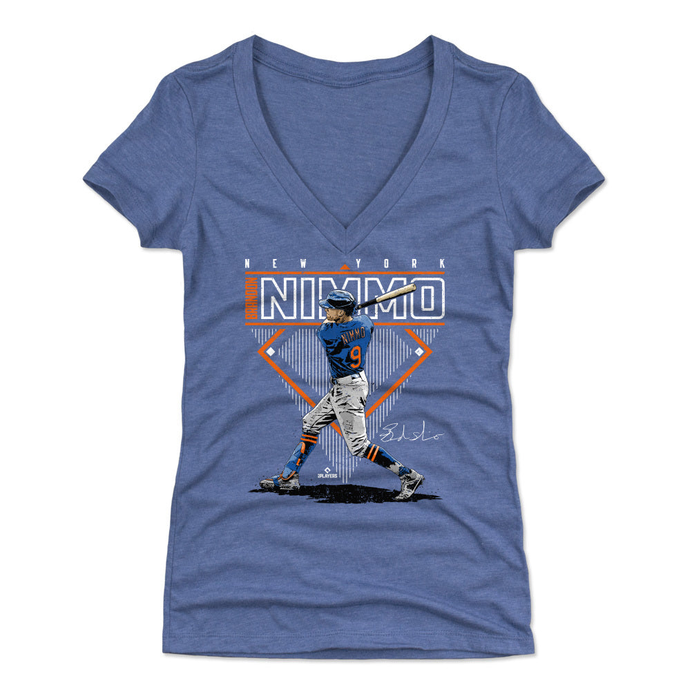 Men's New York Mets Brandon Nimmo Majestic Royal Official Player Name &  Number T-Shirt