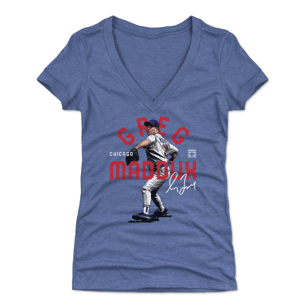 Greg Maddux Women&#39;s V-Neck T-Shirt | 500 LEVEL