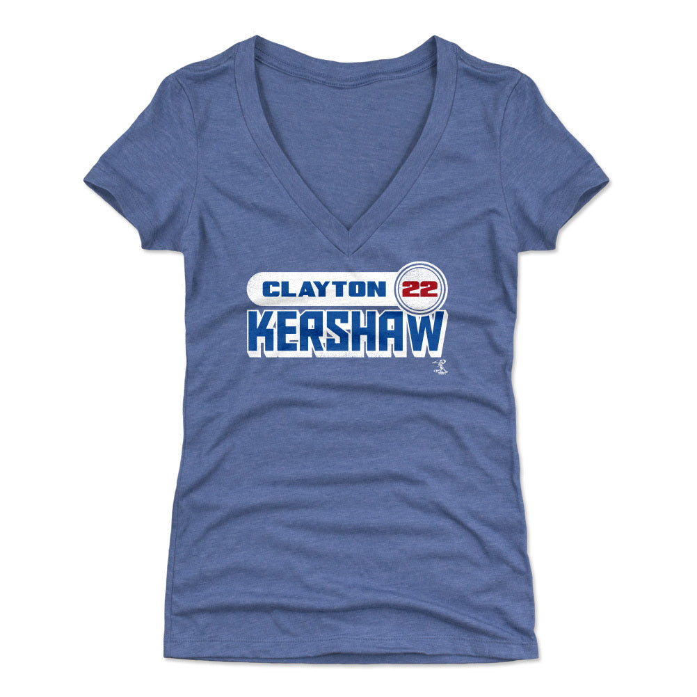 Clayton Kershaw Women&#39;s V-Neck T-Shirt | 500 LEVEL