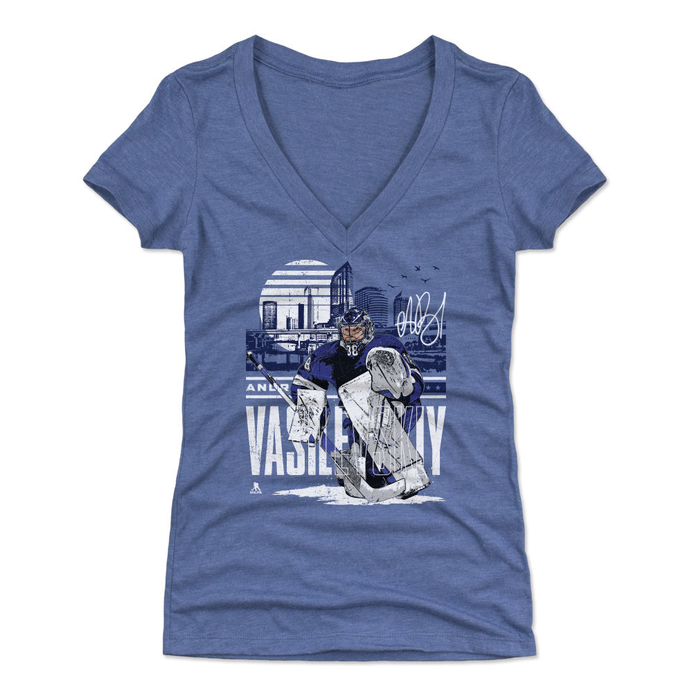 Andrei Vasilevskiy Women&#39;s V-Neck T-Shirt | 500 LEVEL