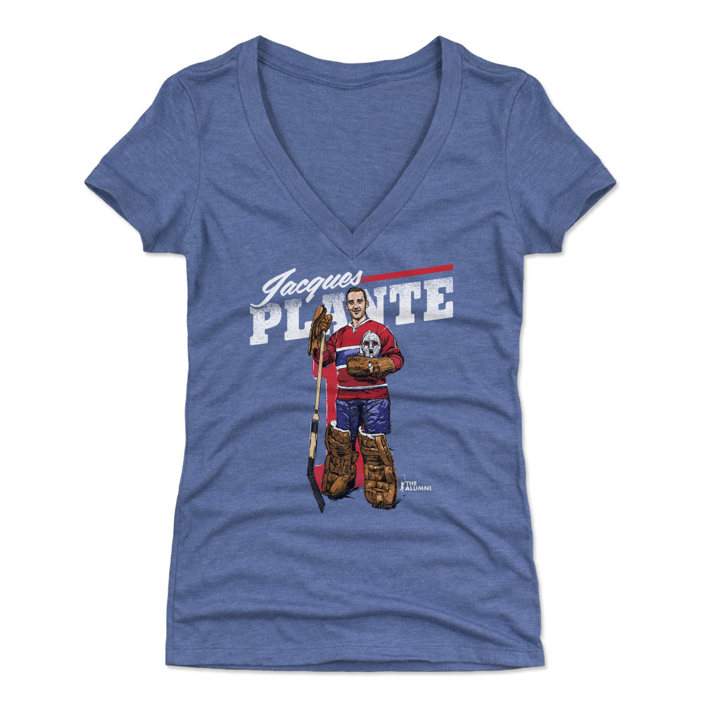 Jacques Plante Women&#39;s V-Neck T-Shirt | 500 LEVEL