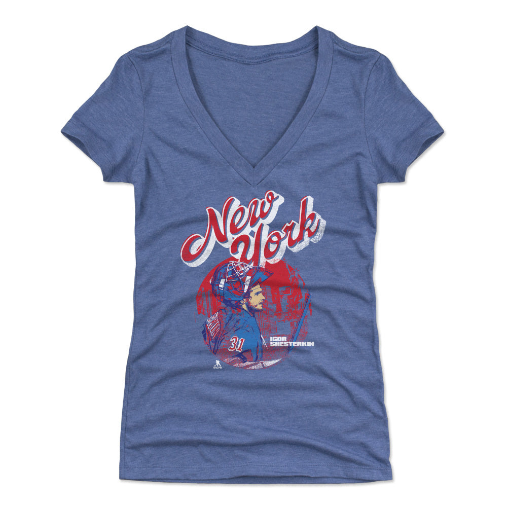 Igor Shesterkin Women&#39;s V-Neck T-Shirt | 500 LEVEL