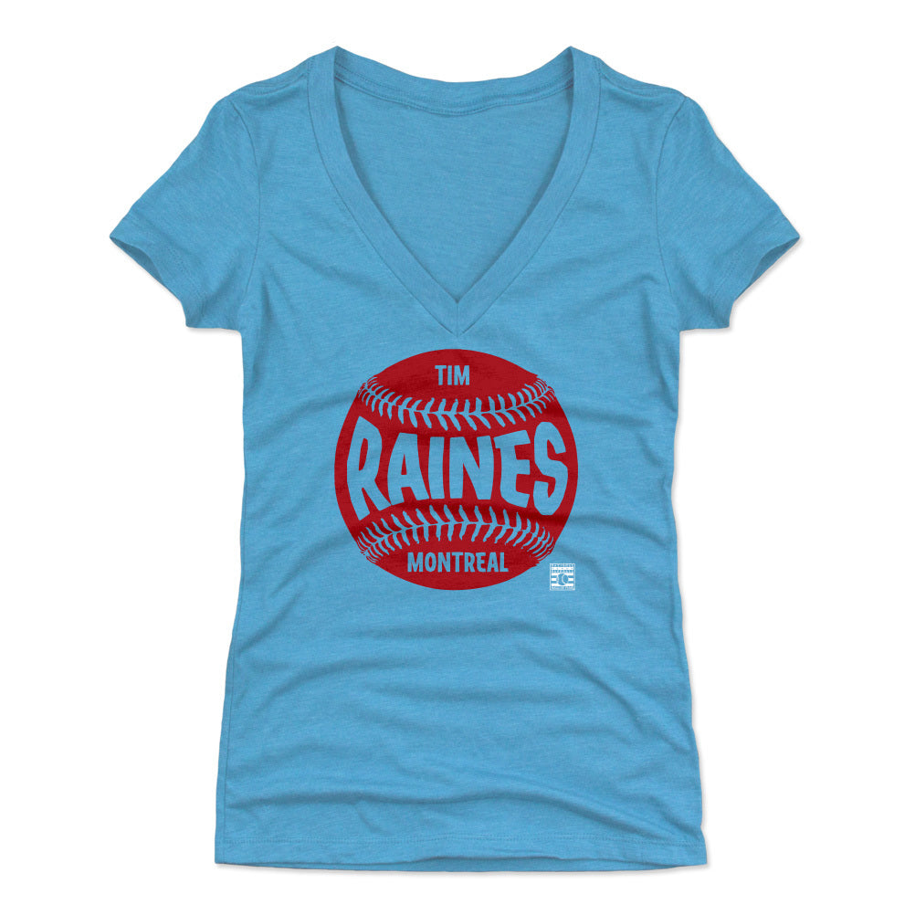 Montreal Expos Tim Raines Men's Premium T-Shirt - Tri Turquoise - Montreal | 500 Level