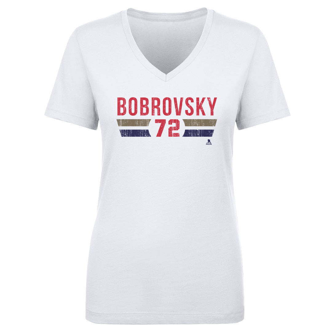 Sergei Bobrovsky Women&#39;s V-Neck T-Shirt | 500 LEVEL