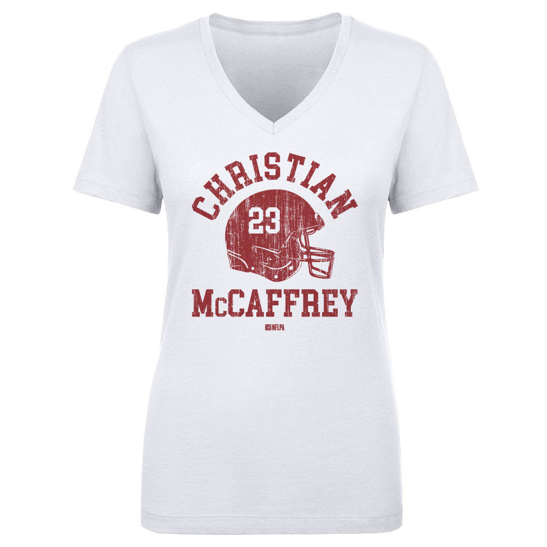 Christian McCaffrey Women&#39;s V-Neck T-Shirt | 500 LEVEL