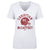 Christian McCaffrey Women's V-Neck T-Shirt | 500 LEVEL