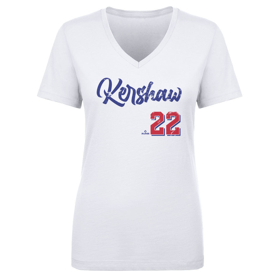 Clayton Kershaw Women&#39;s V-Neck T-Shirt | 500 LEVEL