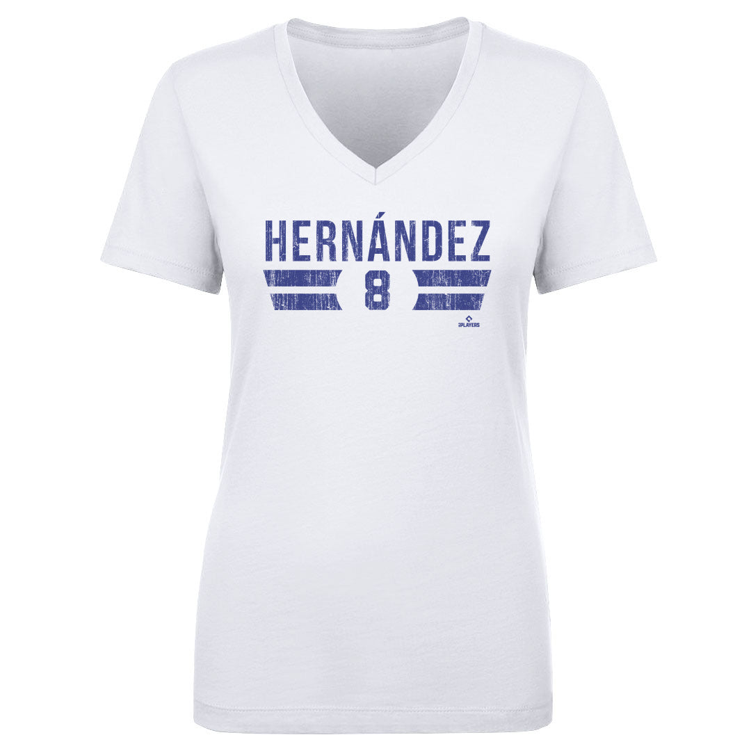 Women's Los Angeles Dodgers #14 Enrique Hernandez Number Black