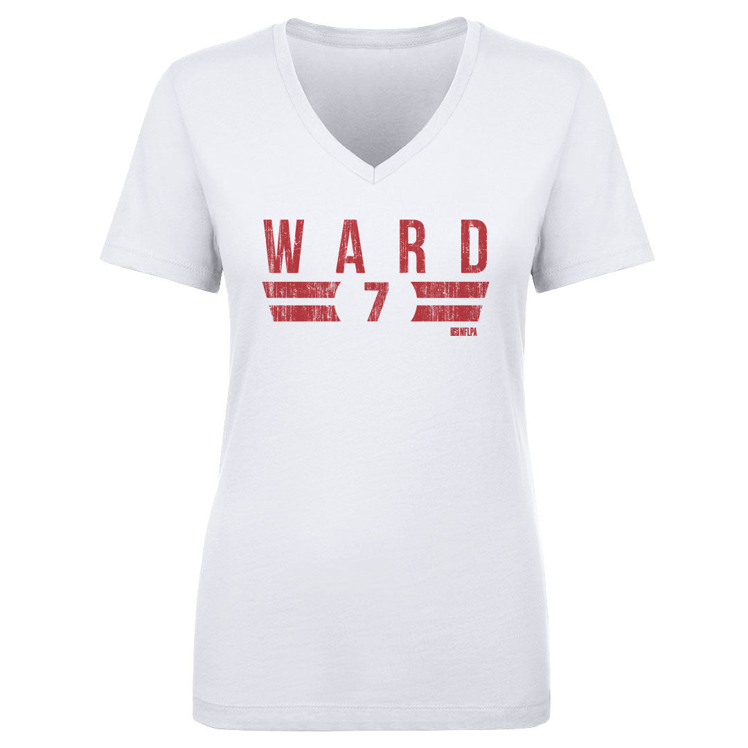 Charvarius Ward Women&#39;s V-Neck T-Shirt | 500 LEVEL