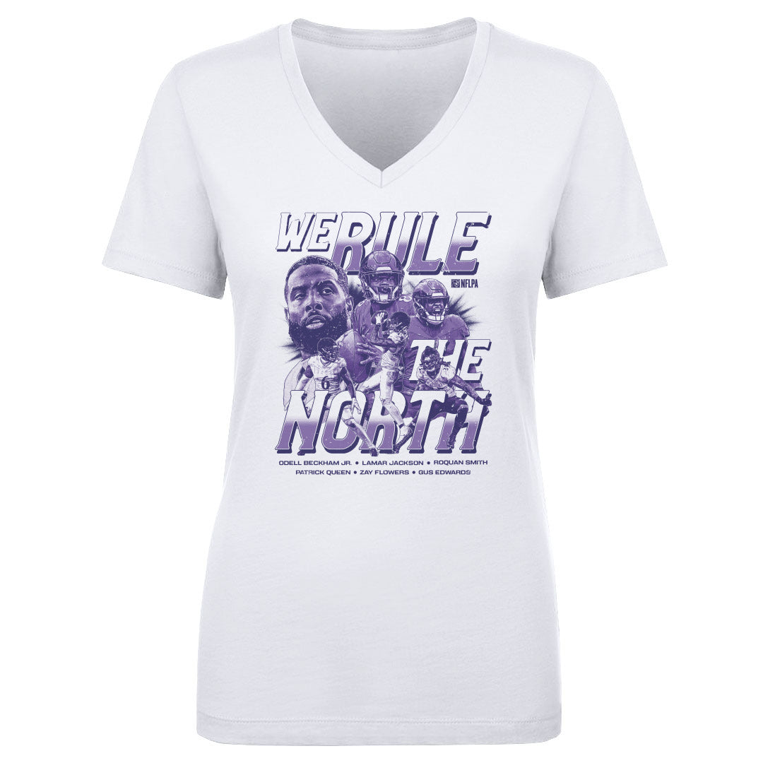 Lamar Jackson Women&#39;s V-Neck T-Shirt | 500 LEVEL