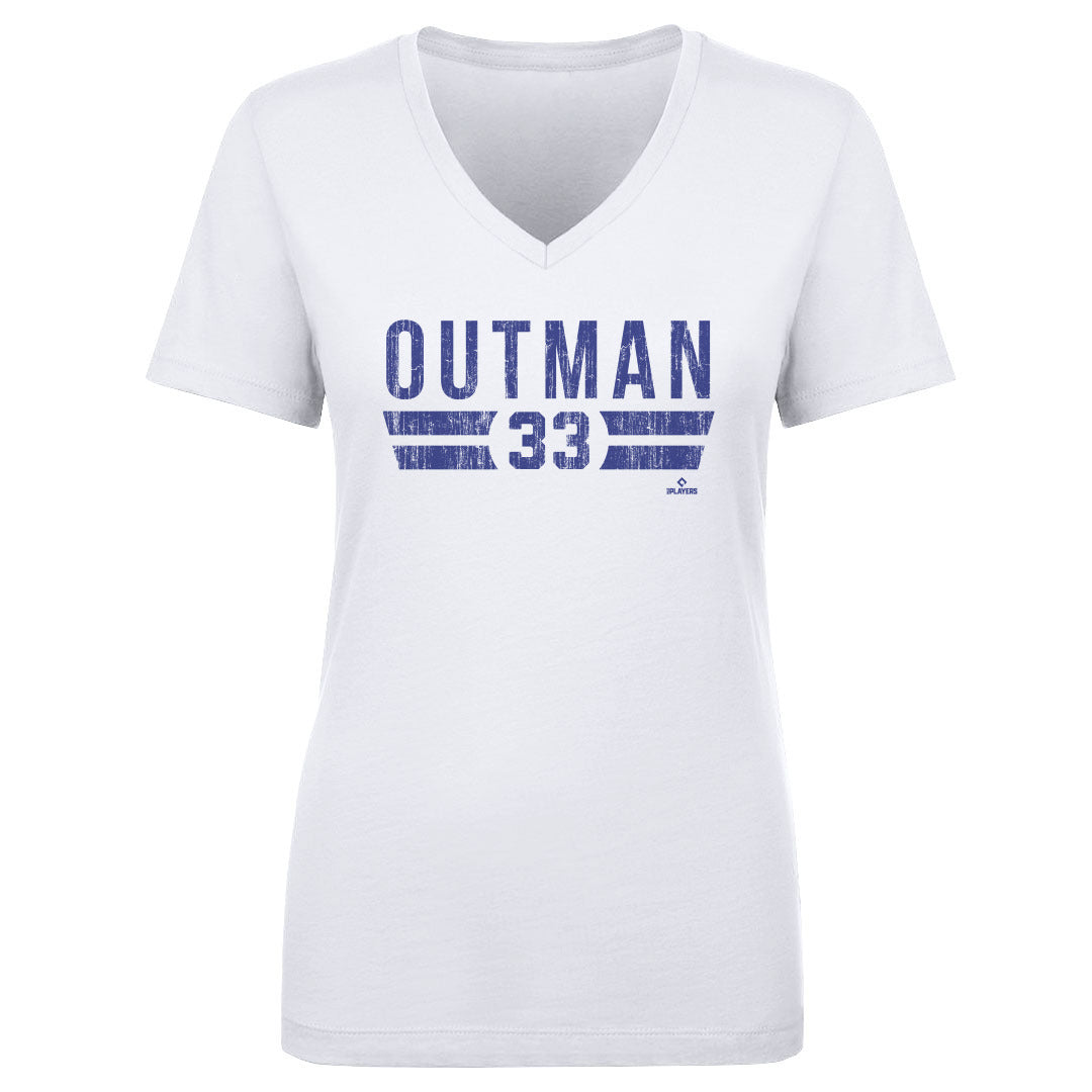 James Outman Women&#39;s V-Neck T-Shirt | 500 LEVEL