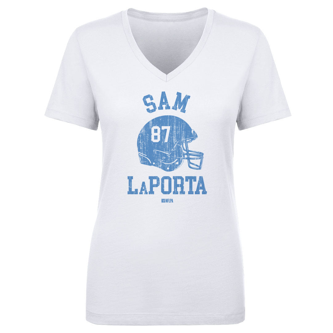 Sam LaPorta Women&#39;s V-Neck T-Shirt | 500 LEVEL