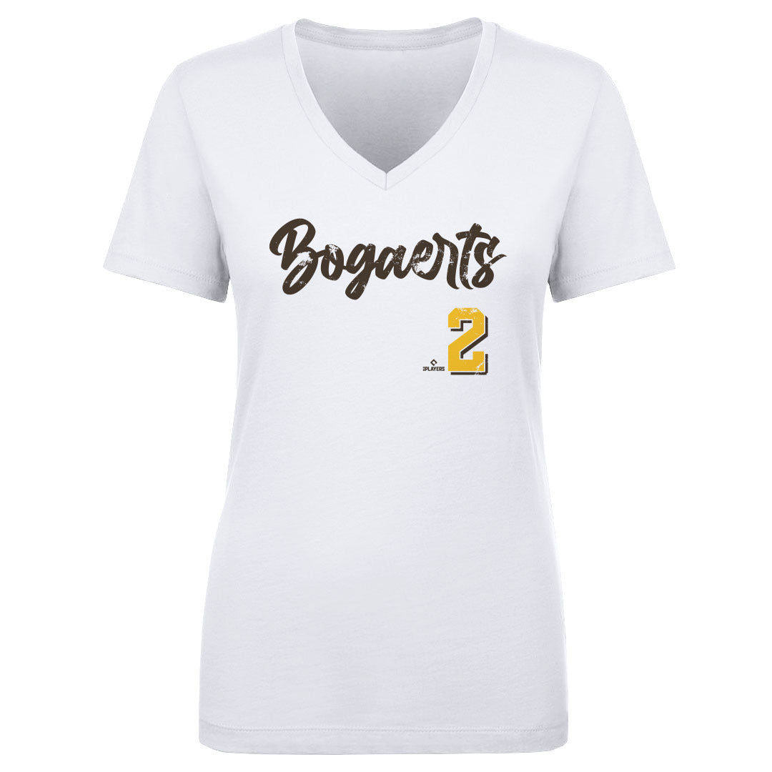 Xander Bogaerts Women&#39;s V-Neck T-Shirt | 500 LEVEL