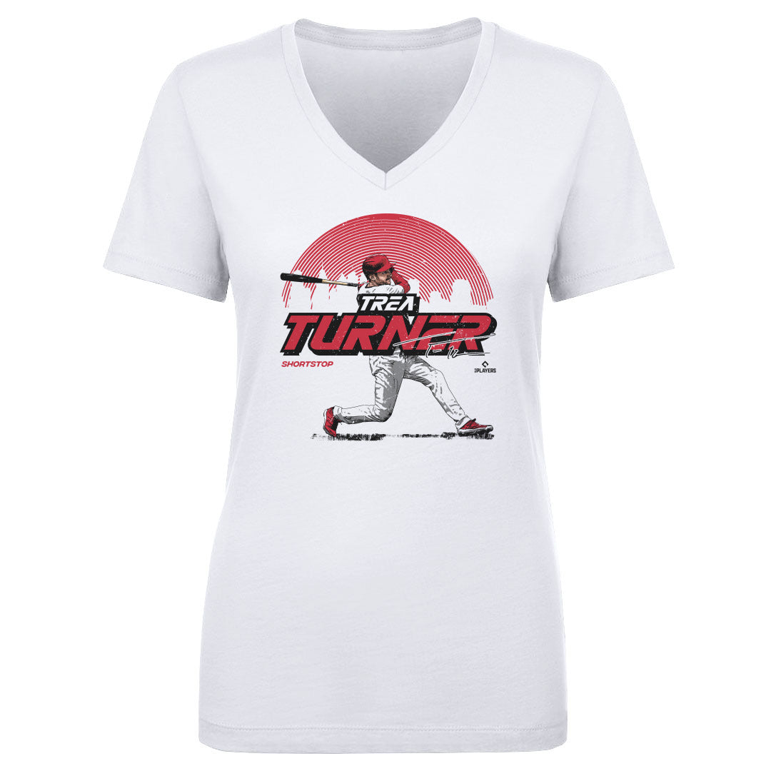 Trea Turner Women&#39;s V-Neck T-Shirt | 500 LEVEL