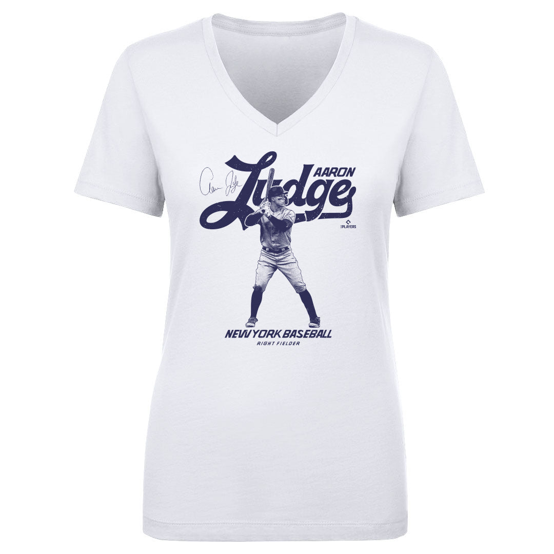 Aaron Judge Women's T-Shirt, New York Baseball Women's V-Neck T-Shirt